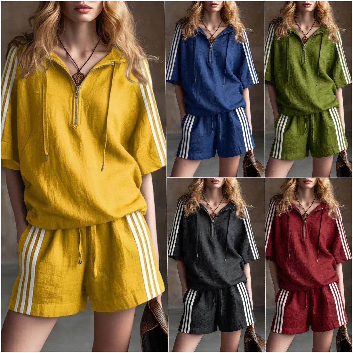 Casual Loose-fitting Two-piece Sportswear Set 