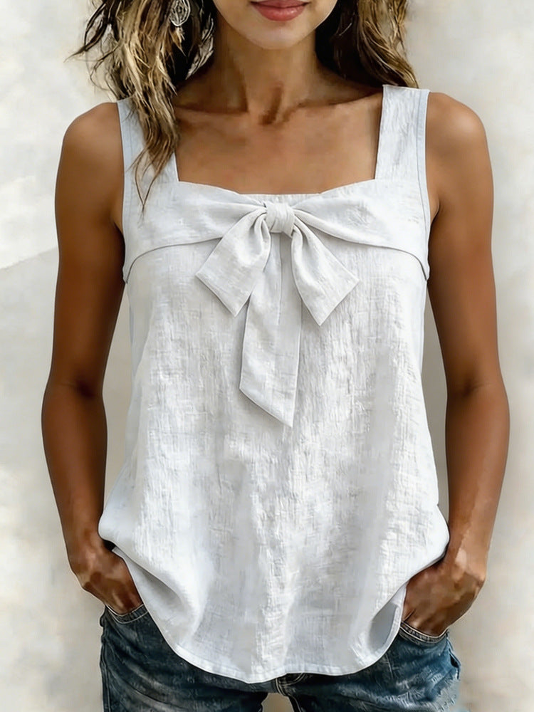 Women's Casual Square-Neck Sleeveless Tank Top 