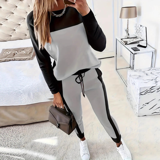 New Korean-style Casual Long-sleeve Trendy Hoodie Set 
