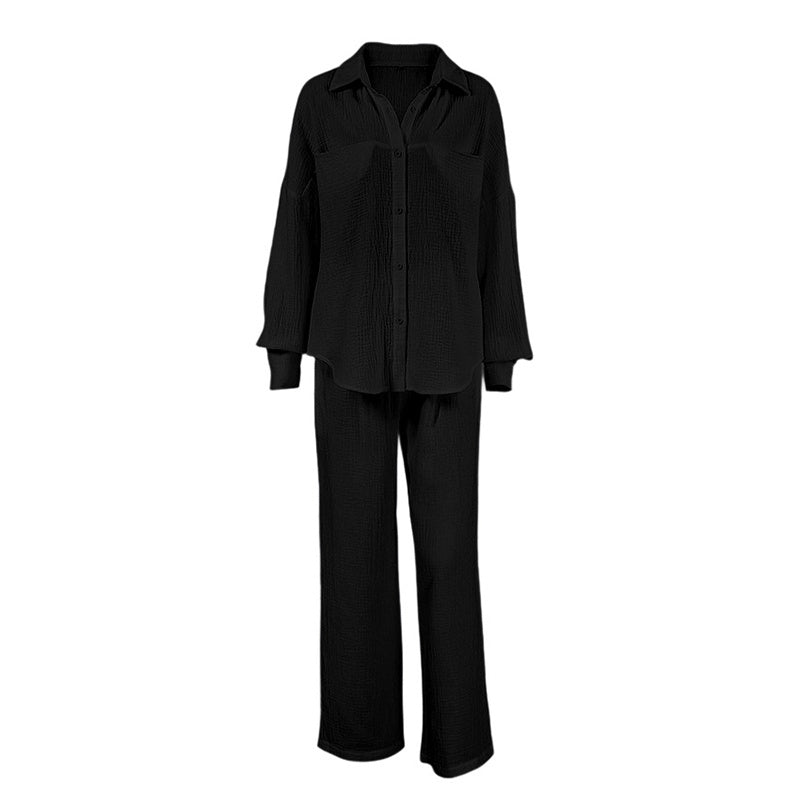 Women's Casual Solid Color Lounge Set CJ US