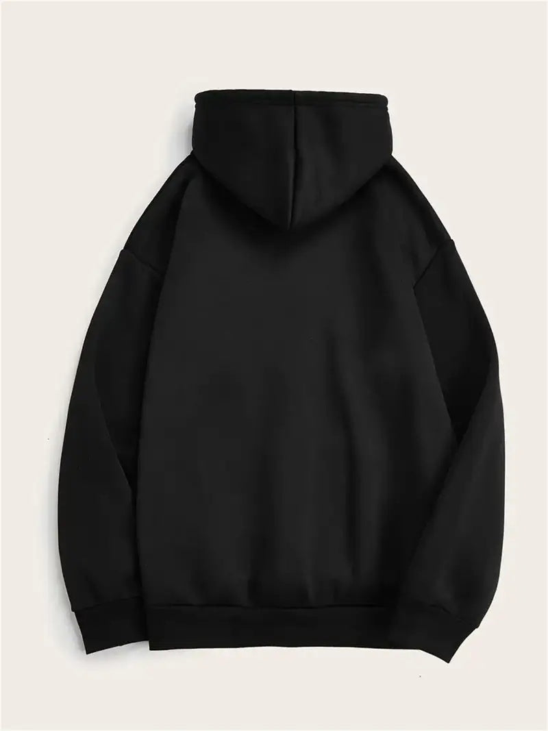 Christmas Santa Claus Print Long Sleeve Hooded Pullover Sweatshirt With Kangaroo Pockets, Women's Sportswear For Fall & Winter, Outdoor Wear CJ US