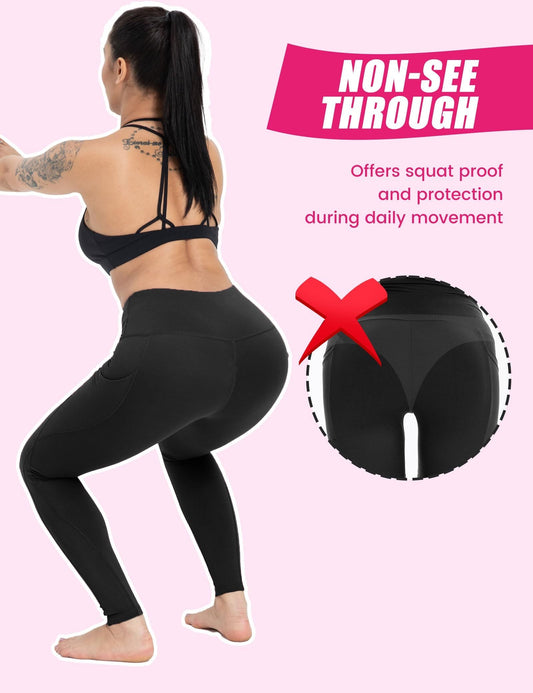 3-Pack High-Waisted Cropped Yoga Pants with Slanted Pockets CJ US