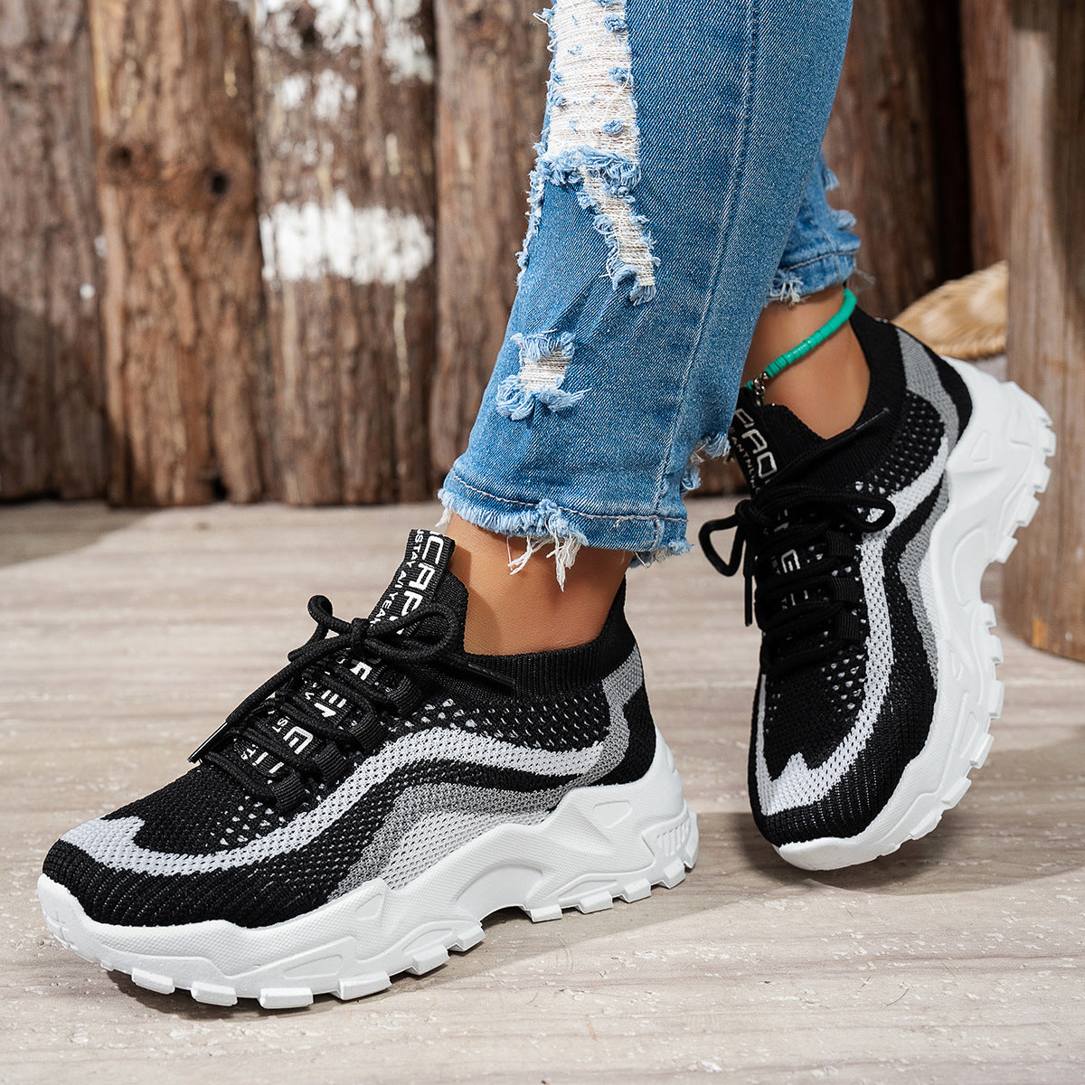 Stylish And Lightweight Soft Bottom Sports Women's Casual Shoes CJ US