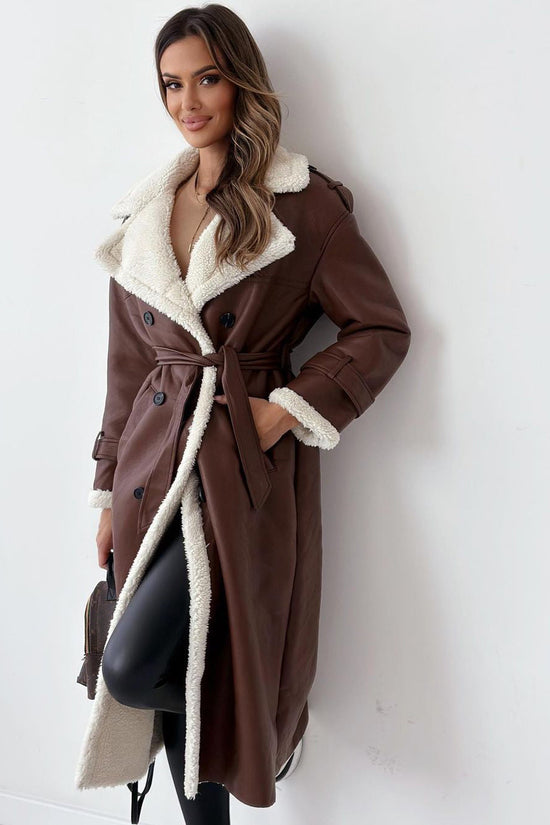 Winter Jacket With Belt Fashion Double Breasted Lapel Windbreaker Women's Long Trench Coat Mid-length Overcoat Clothing 
