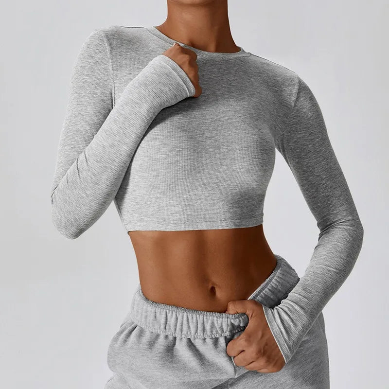 🧘‍♀️ Women’s Slim Fit Long Sleeve Yoga Top FitiqueFit