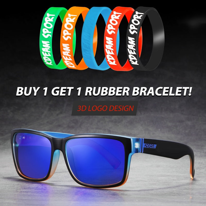 Revamp Of Sport Men Sunglasses Polarized KDEAM Shockingly Colors Sun Glasses Outdoor Driving Photochromic Sunglass With Box eprolo