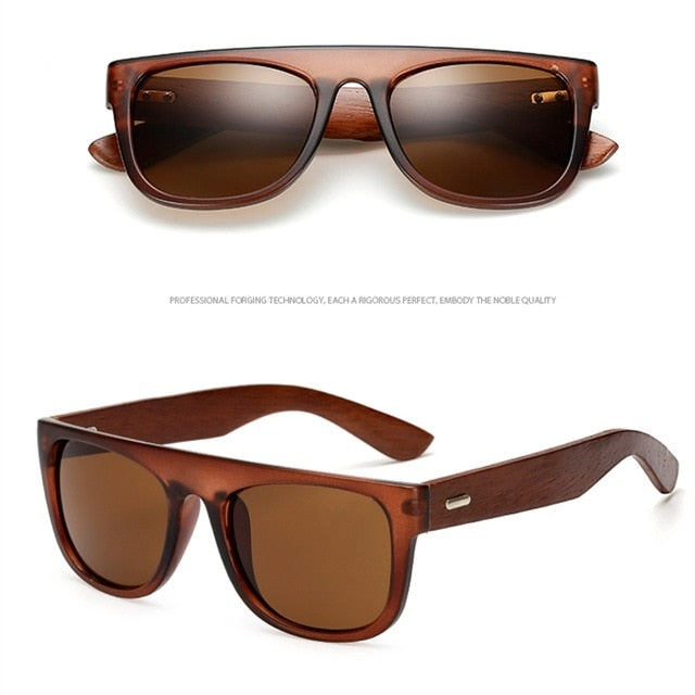 Bamboo Wooden Arms Sunglasses Men Women Black Sunglass Male UV400 Sun Glasses Driver Goggles Wooden Eyewear Shades eprolo