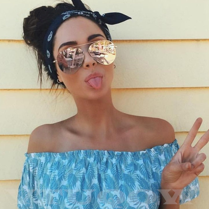 Luxury Brand Pilot Women's Sunglasses Fashion Aviation Vintage Sunglass Female Sun Glasses eprolo