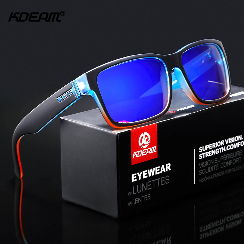 Revamp Of Sport Men Sunglasses Polarized KDEAM Shockingly Colors Sun Glasses Outdoor Driving Photochromic Sunglass With Box eprolo