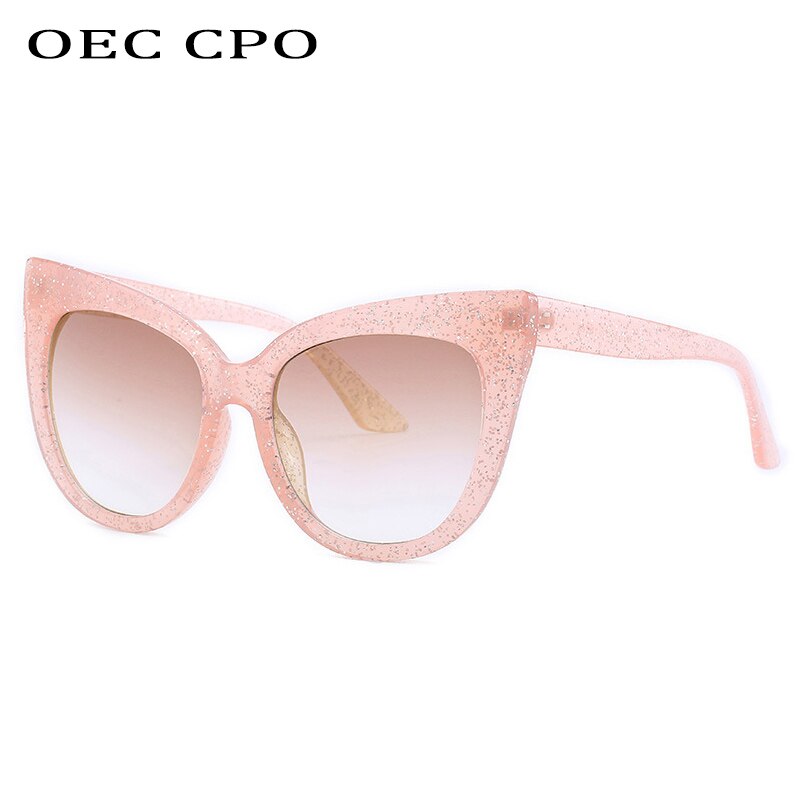 New Brand  Star Style Luxury Sunglasses Women Oversized Cat Eye Sunglasses Female Vintage Round Big Frame Outdoor Sunglass UV400 eprolo