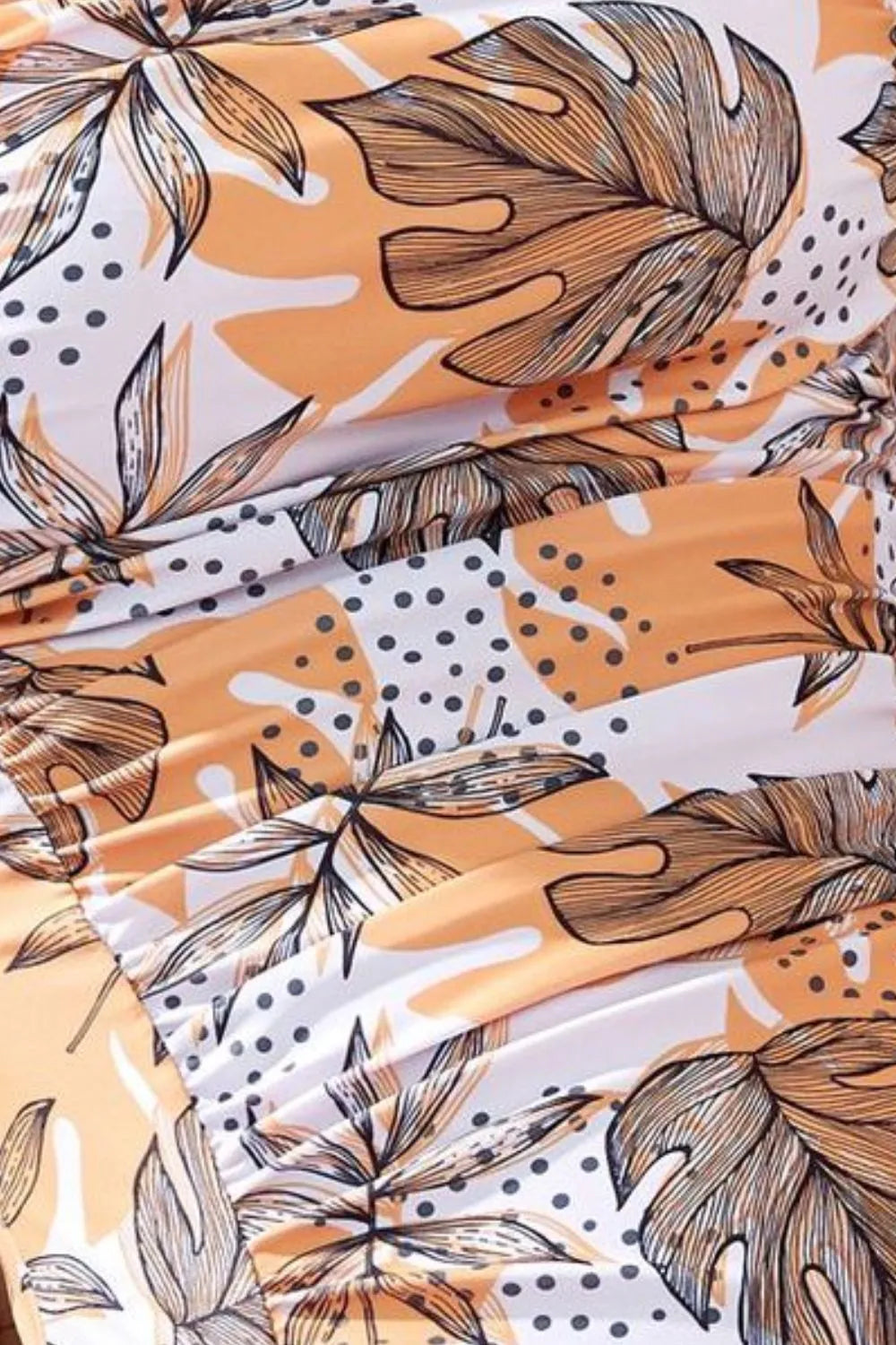 🌺 Square Neck Printed One-Piece Swimwear & Cover-Up Set eprolo