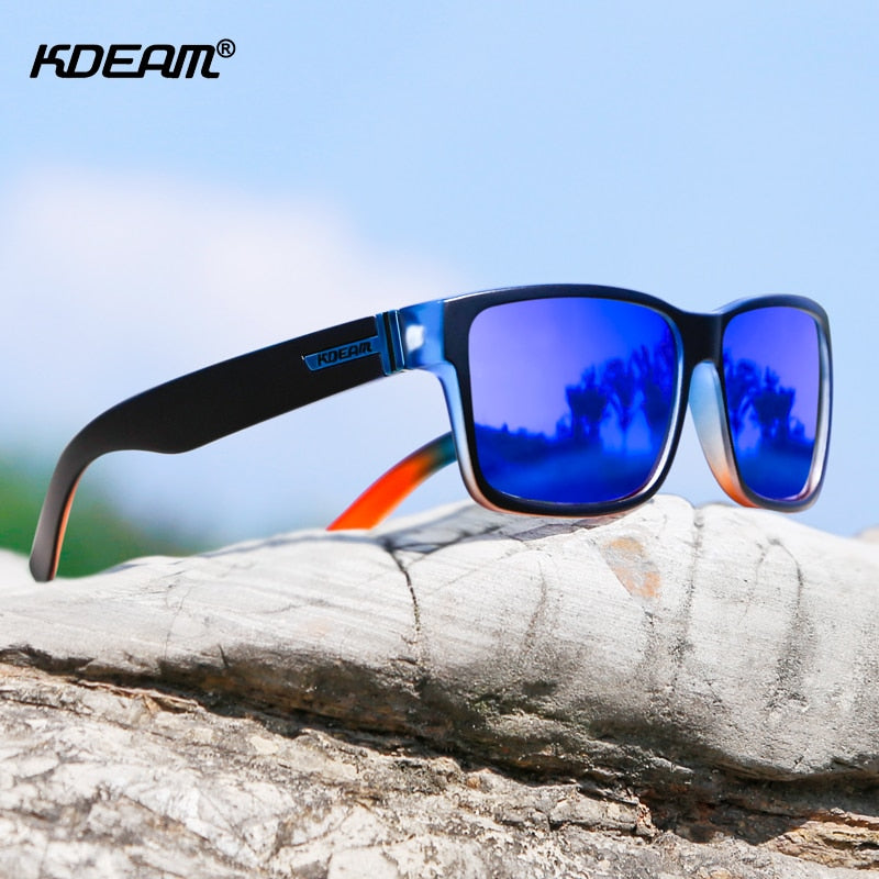 Revamp Of Sport Men Sunglasses Polarized KDEAM Shockingly Colors Sun Glasses Outdoor Driving Photochromic Sunglass With Box eprolo