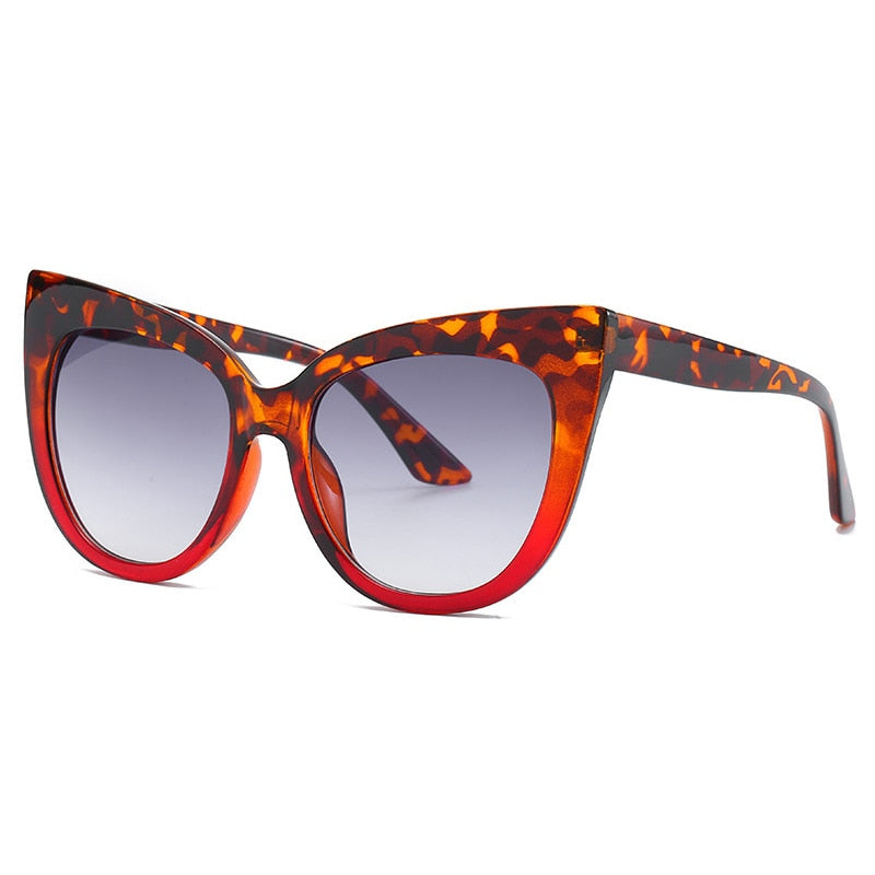 New Brand  Star Style Luxury Sunglasses Women Oversized Cat Eye Sunglasses Female Vintage Round Big Frame Outdoor Sunglass UV400 eprolo