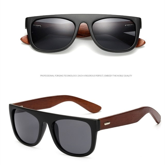 Bamboo Wooden Arms Sunglasses Men Women Black Sunglass Male UV400 Sun Glasses Driver Goggles Wooden Eyewear Shades eprolo