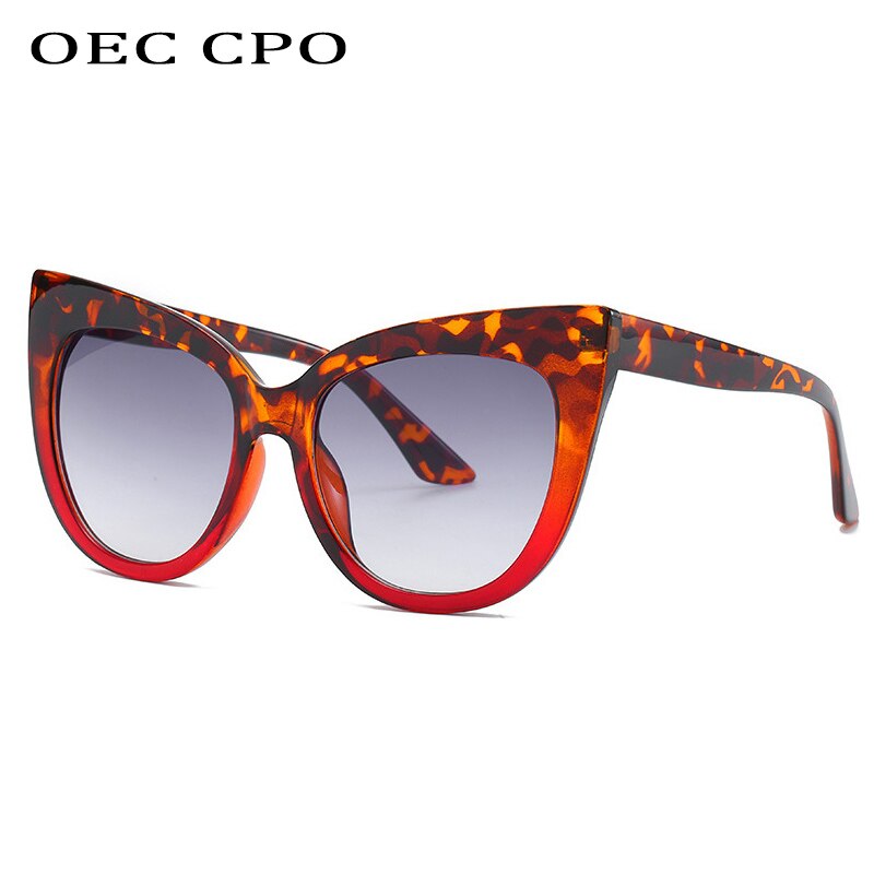 New Brand  Star Style Luxury Sunglasses Women Oversized Cat Eye Sunglasses Female Vintage Round Big Frame Outdoor Sunglass UV400 eprolo