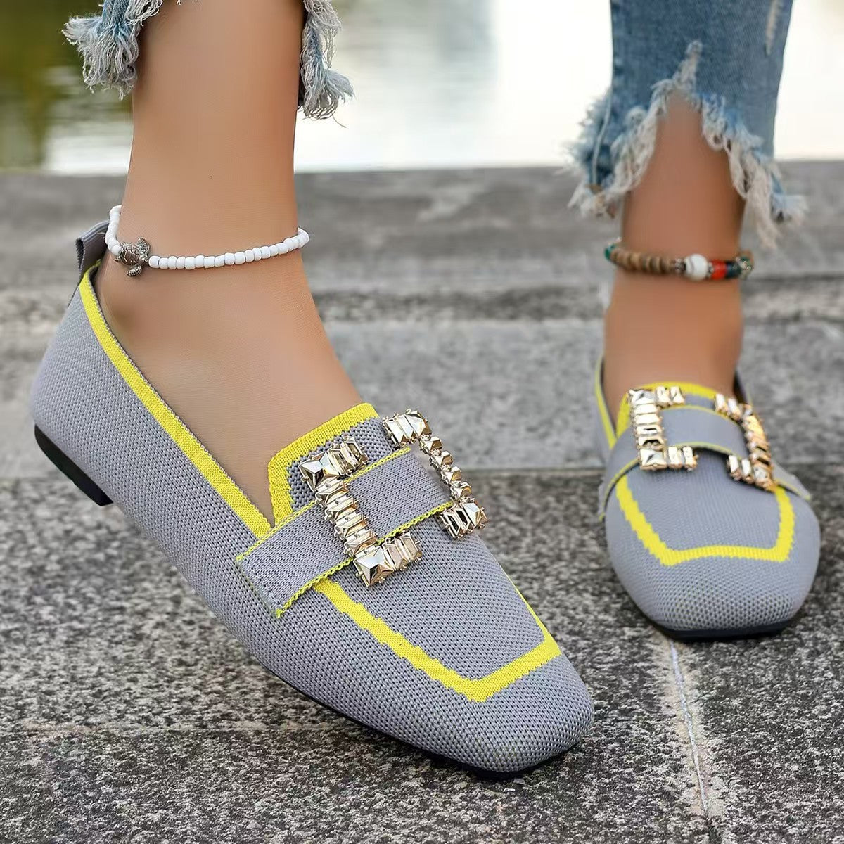 Vintage Suede Round Head Spring Loafers Gommino CJ