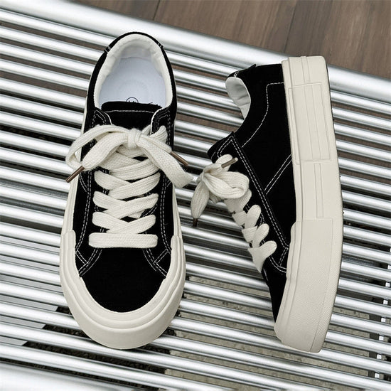 Women's Canvas Platform Casual Sports Skate Shoes CJ