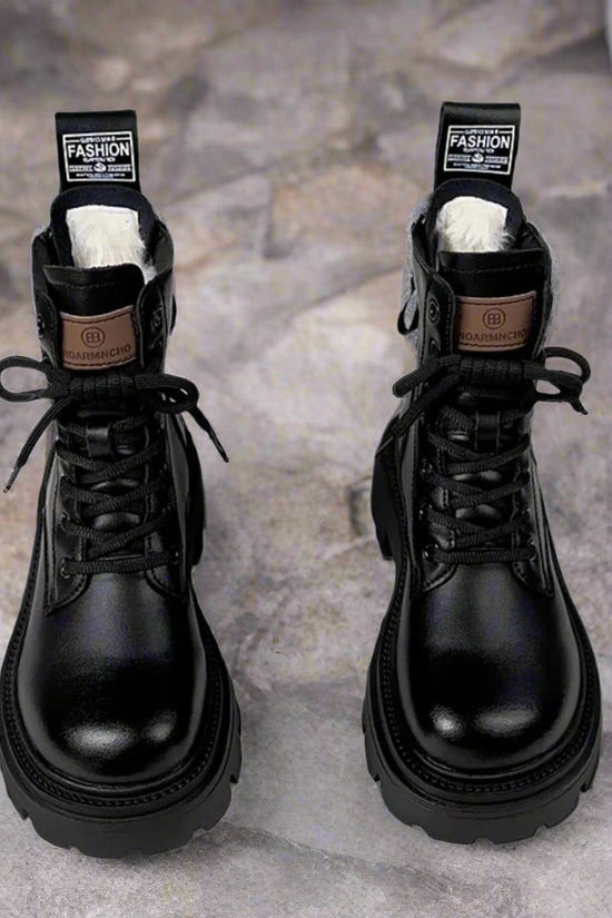 Fur Integrated Thick Bottom Winter Boots CJ