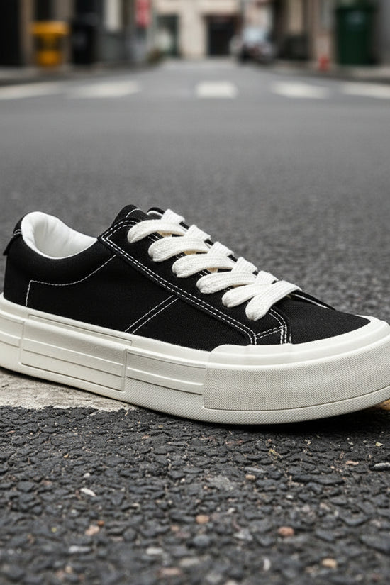 Women's Canvas Platform Casual Sports Skate Shoes CJ