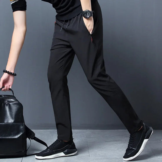 Men's Stretch Slim Fit Cargo Jogger Pants – Elastic Waist FitiqueFit