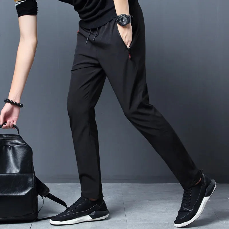 Men's Stretch Slim Fit Cargo Jogger Pants – Elastic Waist FitiqueFit