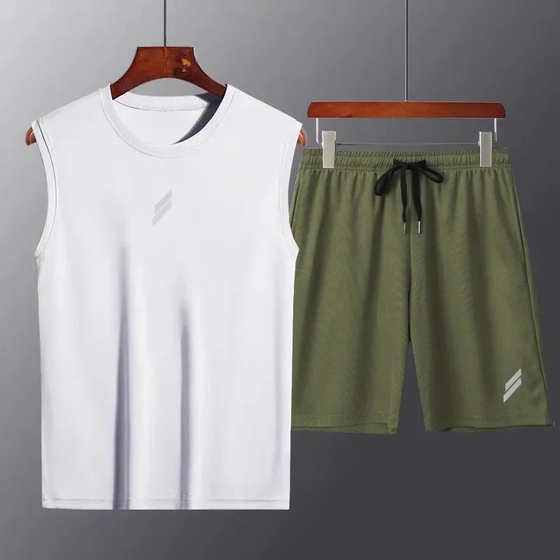 🏃‍♂️ Men's Summer Mesh Quick-Dry Fitness Set FitiqueFit