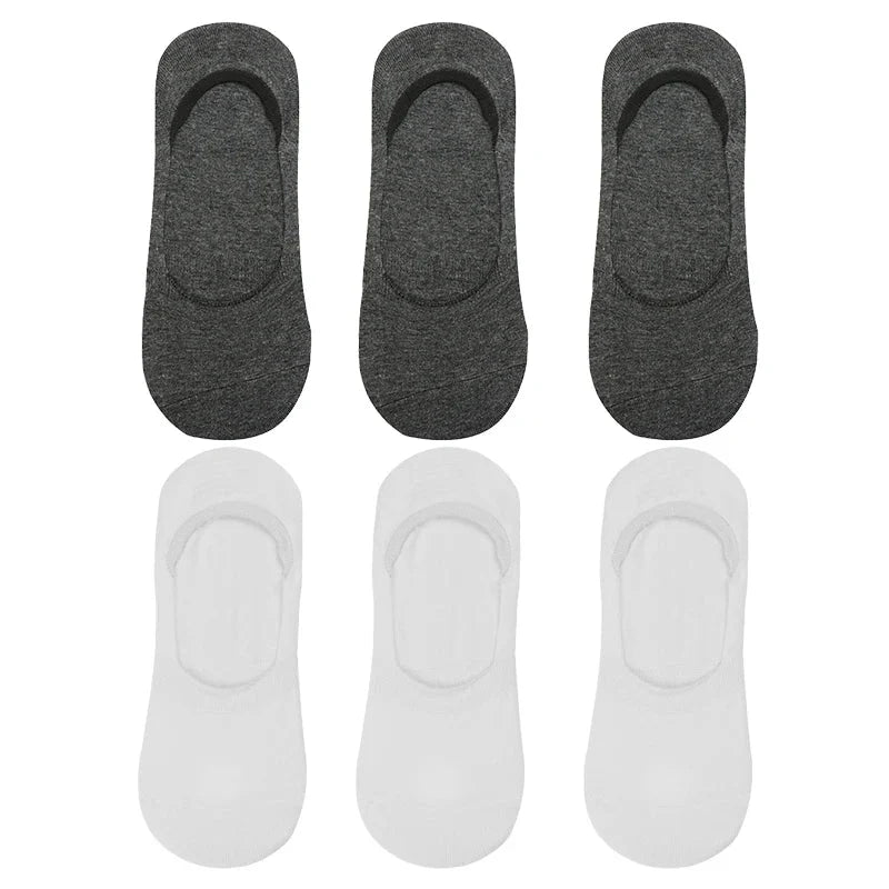 6-Pack Bamboo Invisible Low-Cut Socks | Breathable Boat Socks 