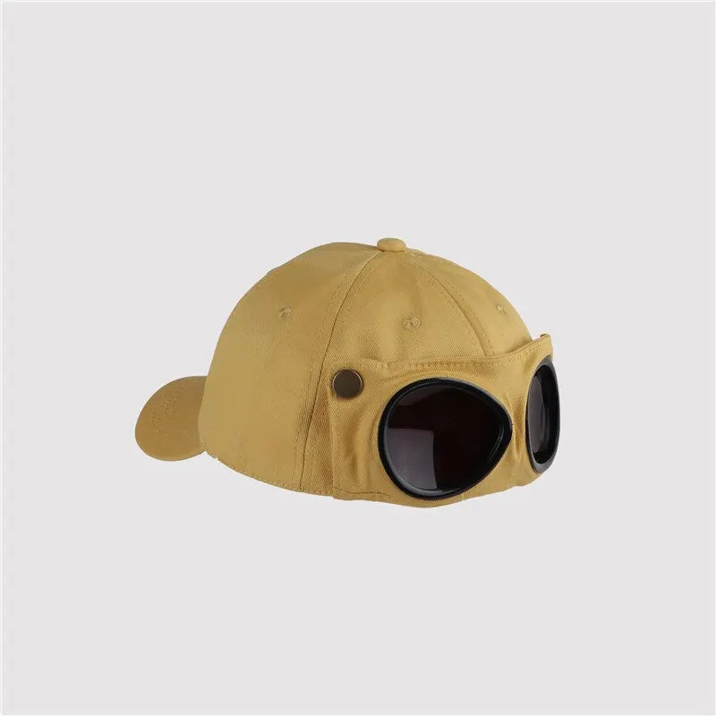 New Aviator Hat Summer Personality Glasses Baseball Cap Female Unisex Sunglasses Male Cap Baseballcap Boys Cap FitiqueFit