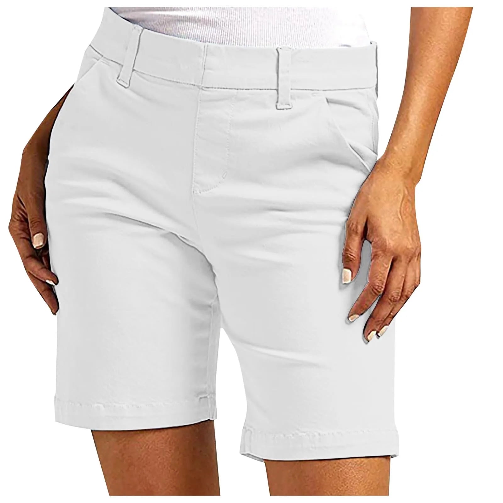 Shorts Women Summer 2025 Stretch Regular Fit Pocket Hiking Shorts Five Point Leggings Athletic Shorts Women Clothing Pantalones FitiqueFit