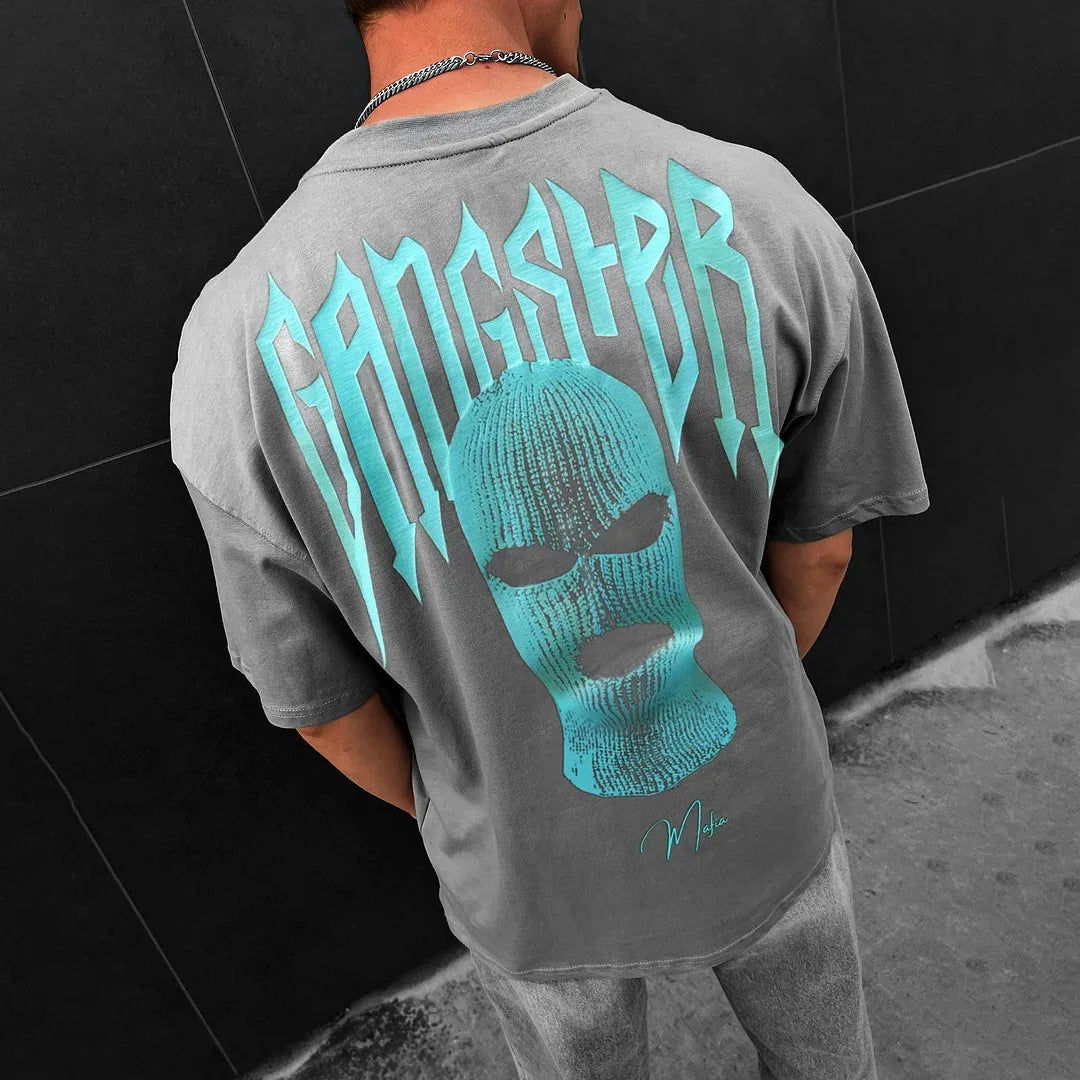 👕 Masked Persona Oversized Harajuku T-Shirt FitiqueFit