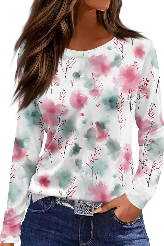 Vintage Floral Mesh Blouse – 9 Styles, S–XXL 