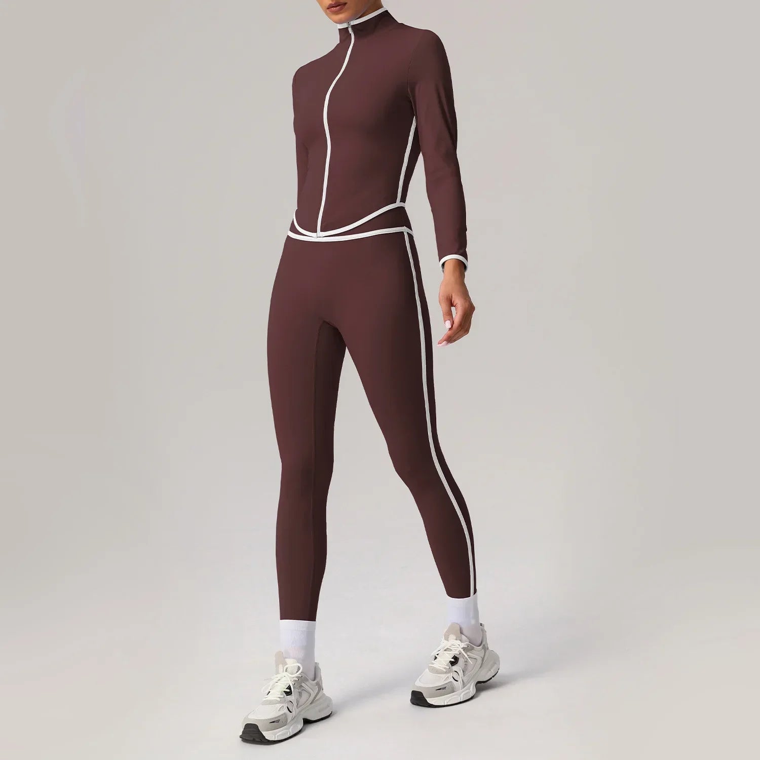 🖤 Seamless Yoga Set – High Waist, Hip-Lifting FitiqueFit