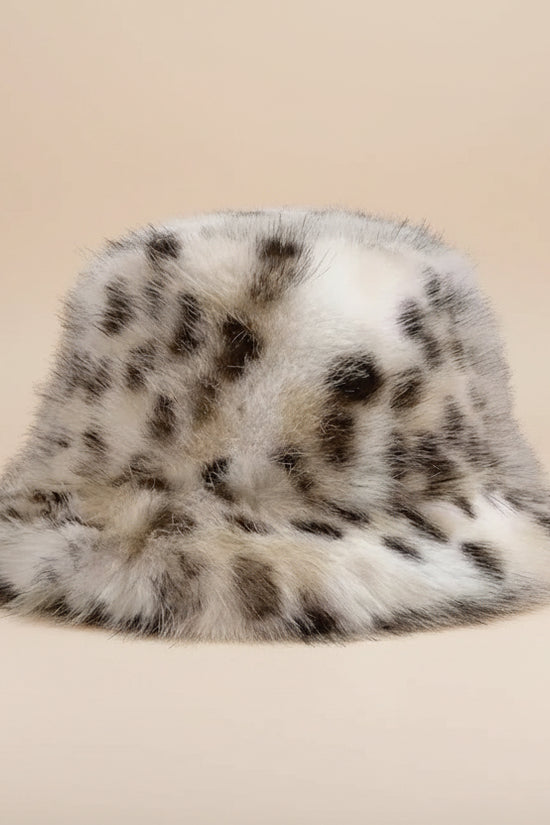 1Pc Ladies' Winter Thick and Warm Imitation Fox Fur Dome Fisherman Hat, Plush Ear Protection, Looks Small on The Face 