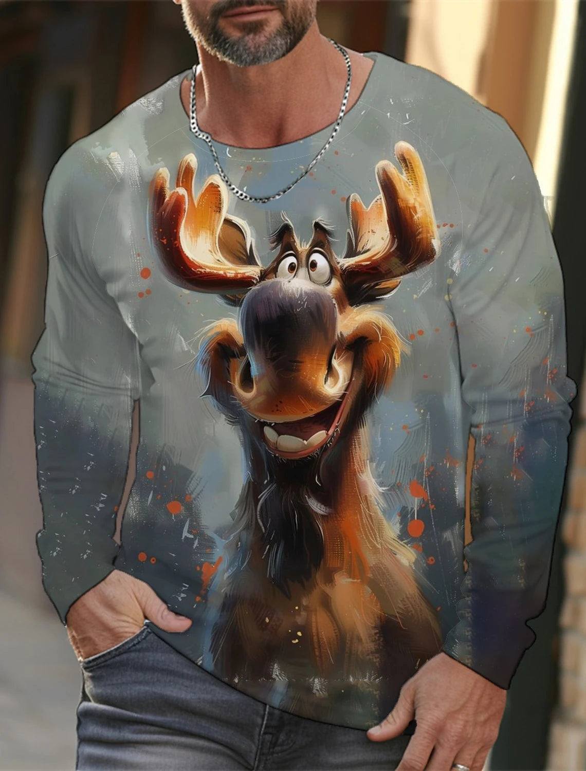 🐅 3D Animal Print Long Sleeve T-Shirt – Harajuku Hip-Hop Streetwear FitiqueFit