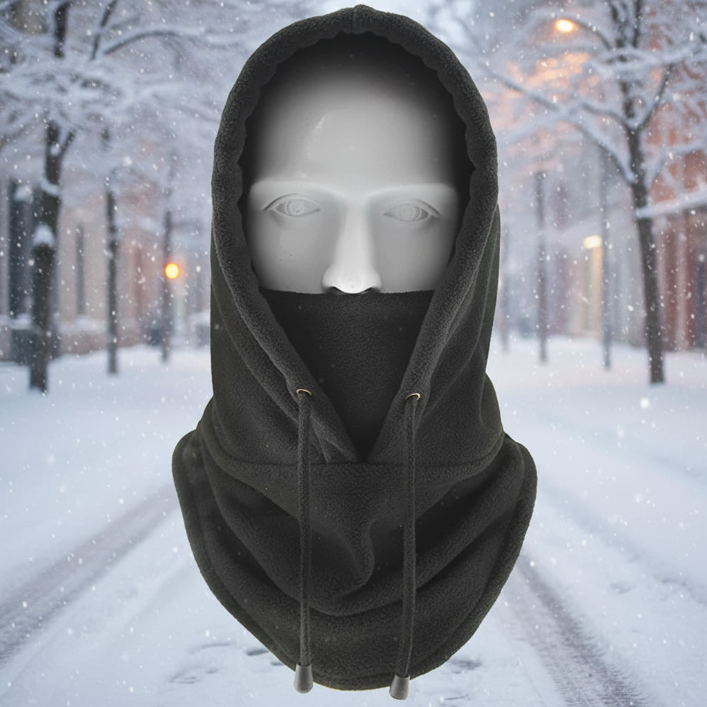 Winter Thermal Neck Warmer Outdoor Fleece Balaclava Scarf Skiing Face Mask Snood Hood Hat Windproof Keep Warm Cycling Cap New FitiqueFit