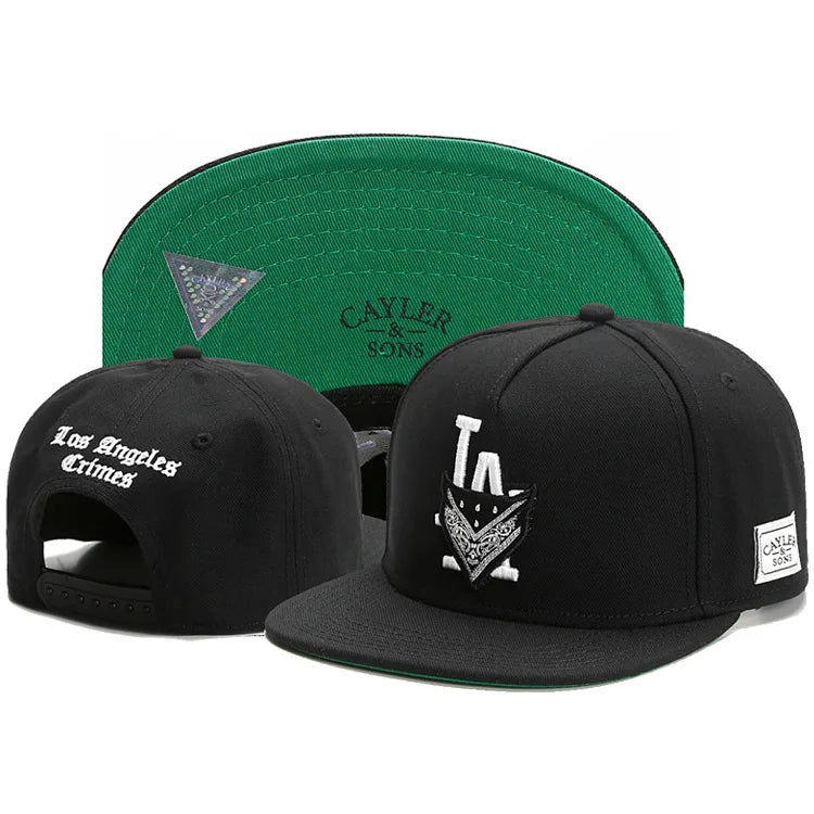 Classic Snapback Hat – Flat Bill Adjustable Baseball Cap FitiqueFit