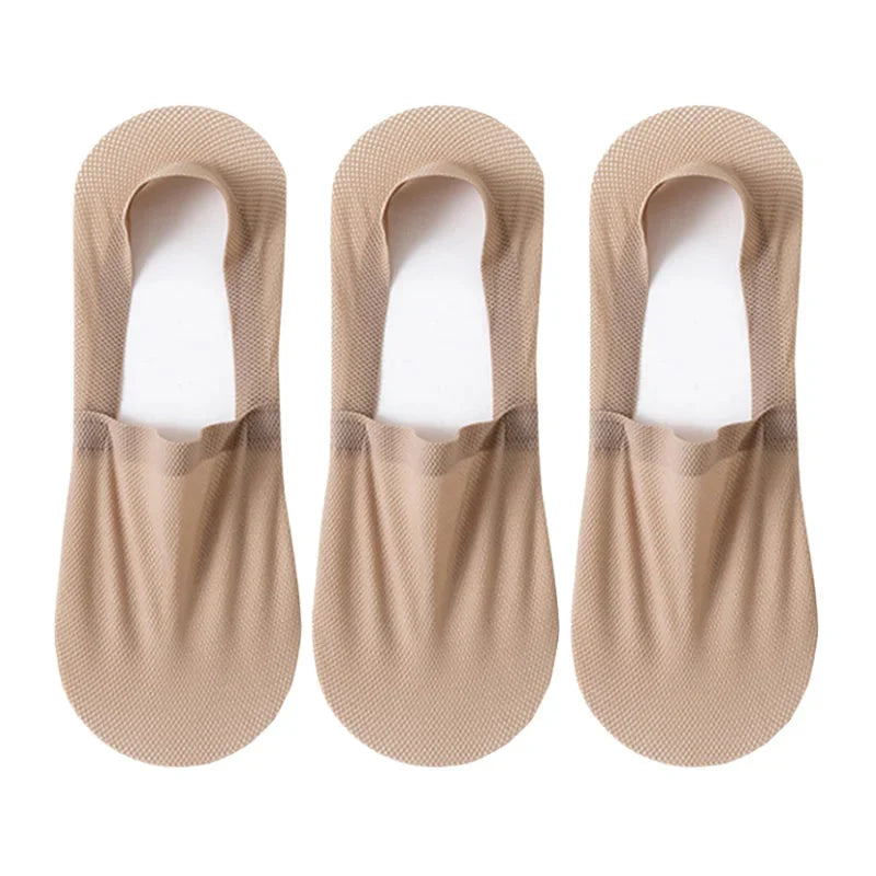 3-Pack Invisible Boat Socks – Breathable Low-Cut Socks 
