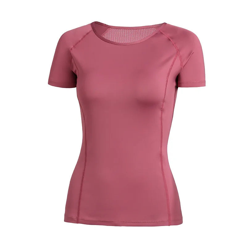 Ladies Sportswear Yoga Wear Women's Sports T-Shirt Plus Size Top Fitness Clothes Running FitiqueFit