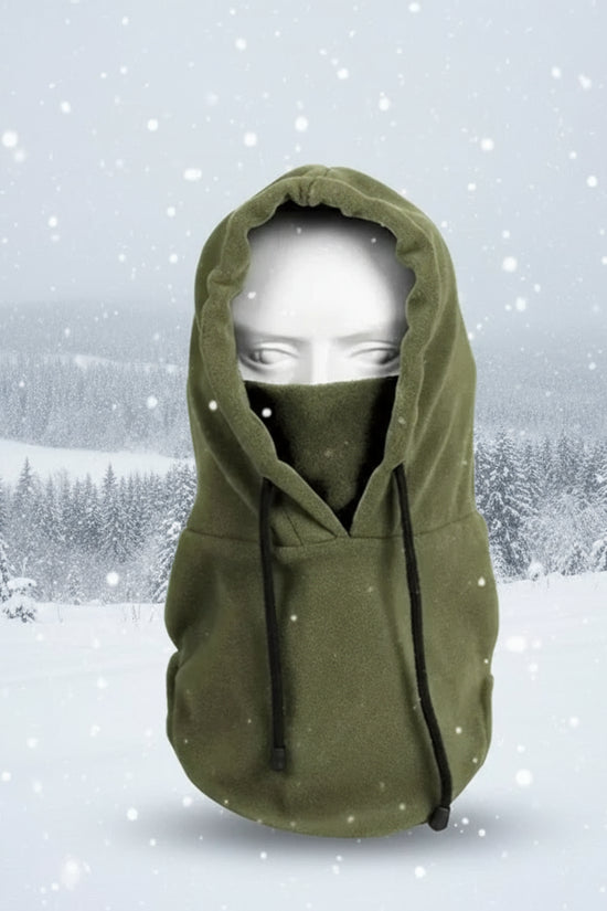 Winter Thermal Neck Warmer Outdoor Fleece Balaclava Scarf Skiing Face Mask Snood Hood Hat Windproof Keep Warm Cycling Cap New FitiqueFit