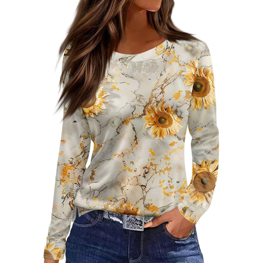 Vintage Floral Mesh Blouse – 9 Styles, S–XXL 
