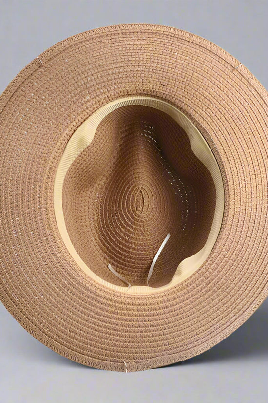 Unisex Metal Letter Straw Panama Hat FitiqueFit