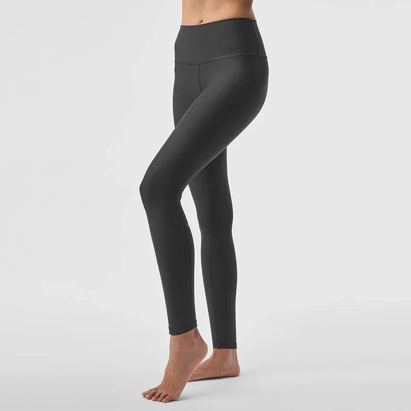 🍑 Alo High-Waisted Peach Hips Nude Yoga Pants FitiqueFit
