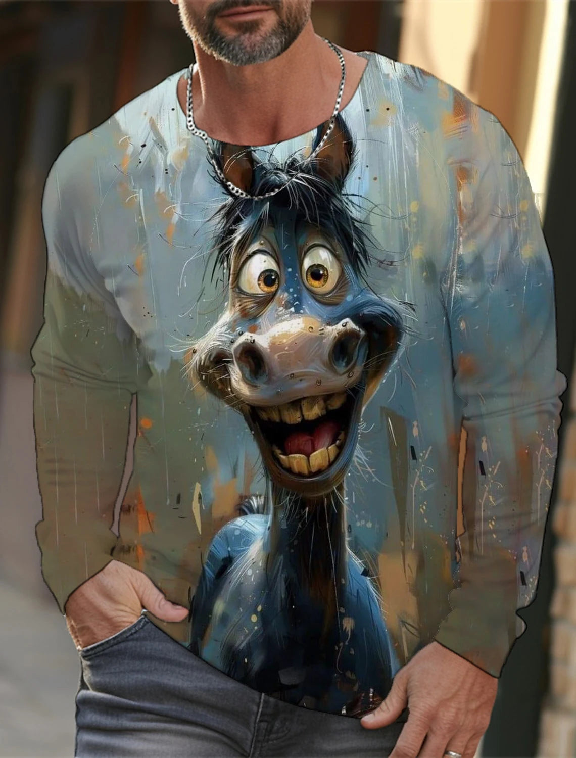 🐅 3D Animal Print Long Sleeve T-Shirt – Harajuku Hip-Hop Streetwear FitiqueFit