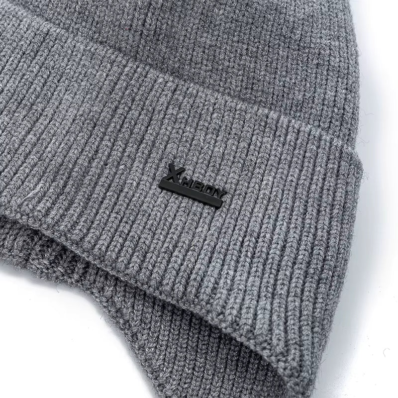 New Men Winter Hat Add Fleece Warm Earflap Cap Stylish Soft Beanie Hat For Male Outdoor Thicken Ski Sports Knitted Hat FitiqueFit