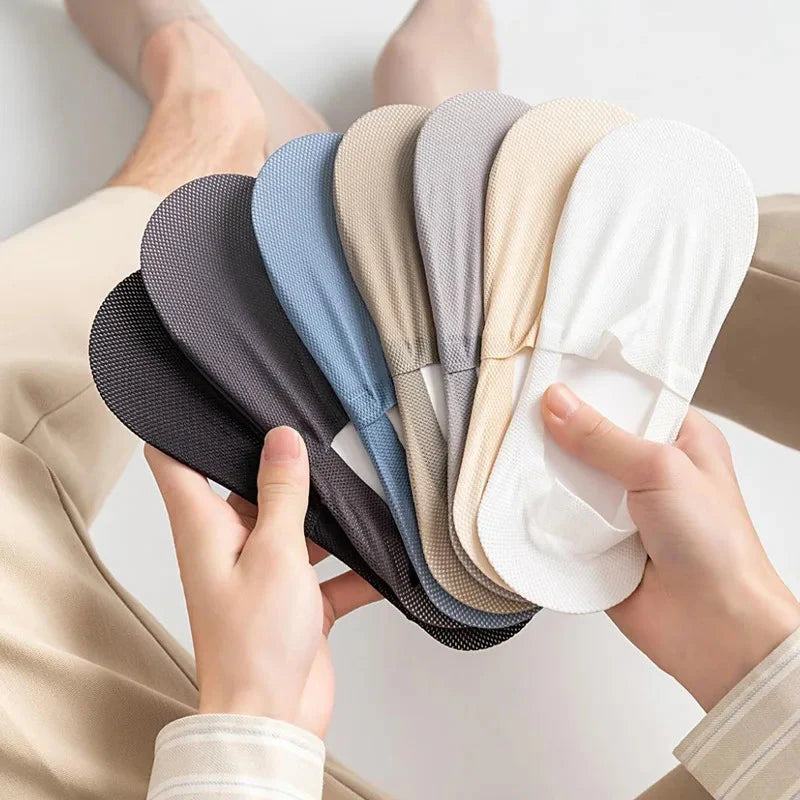 3-Pack Invisible Boat Socks – Breathable Low-Cut Socks 