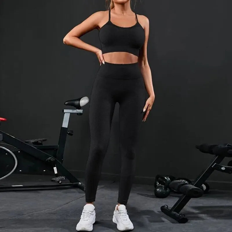 🧘‍♀️ 2-Piece Women's Seamless Yoga Set FitiqueFit