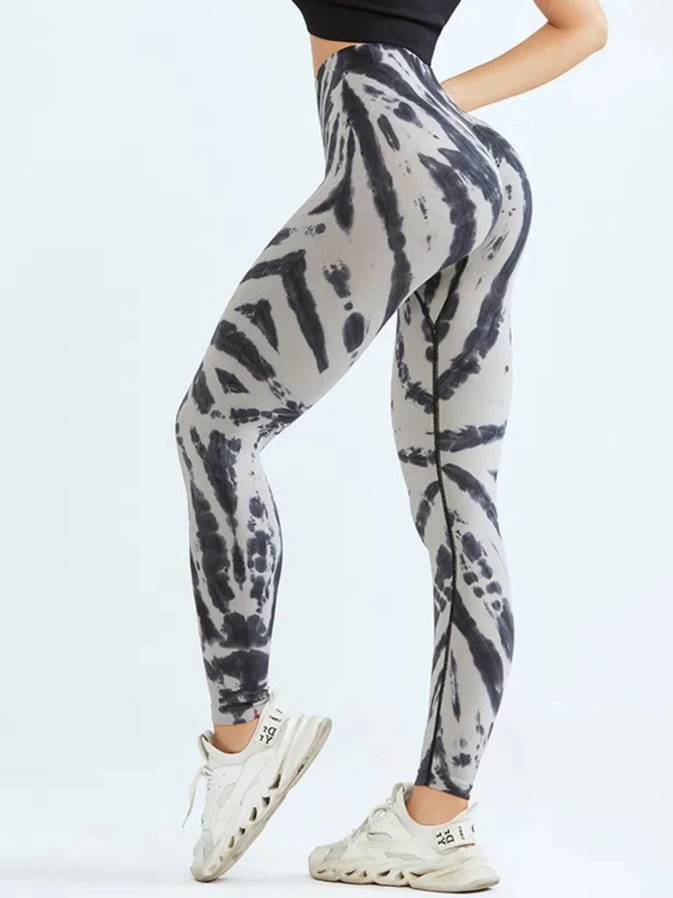 🧘‍♀️ Tie-Dye Seamless High-Waist Scrunch Butt Leggings FitiqueFit