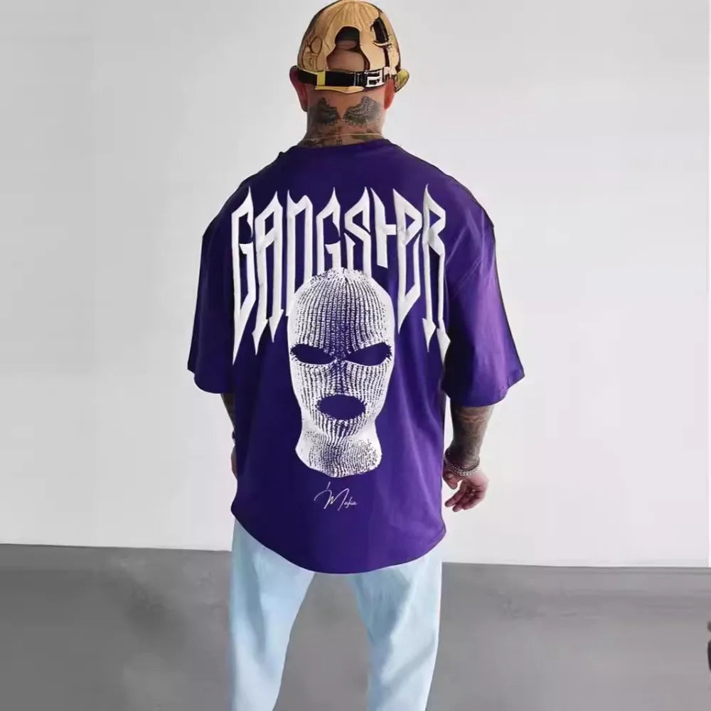 👕 Masked Persona Oversized Harajuku T-Shirt FitiqueFit
