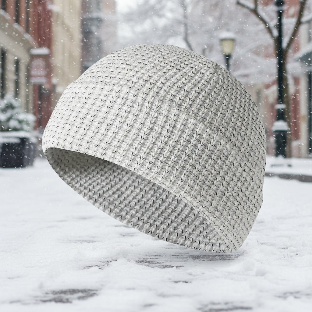 Unisex Winter Reflective Beanies High Visibility Noctilucent Reflective Knit Hat Glow In Dark for Winter Night Walks FitiqueFit