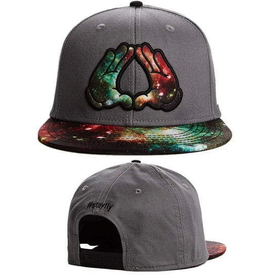 Skull Hand Snapback Hat – Flat Bill Adjustable Baseball Cap FitiqueFit